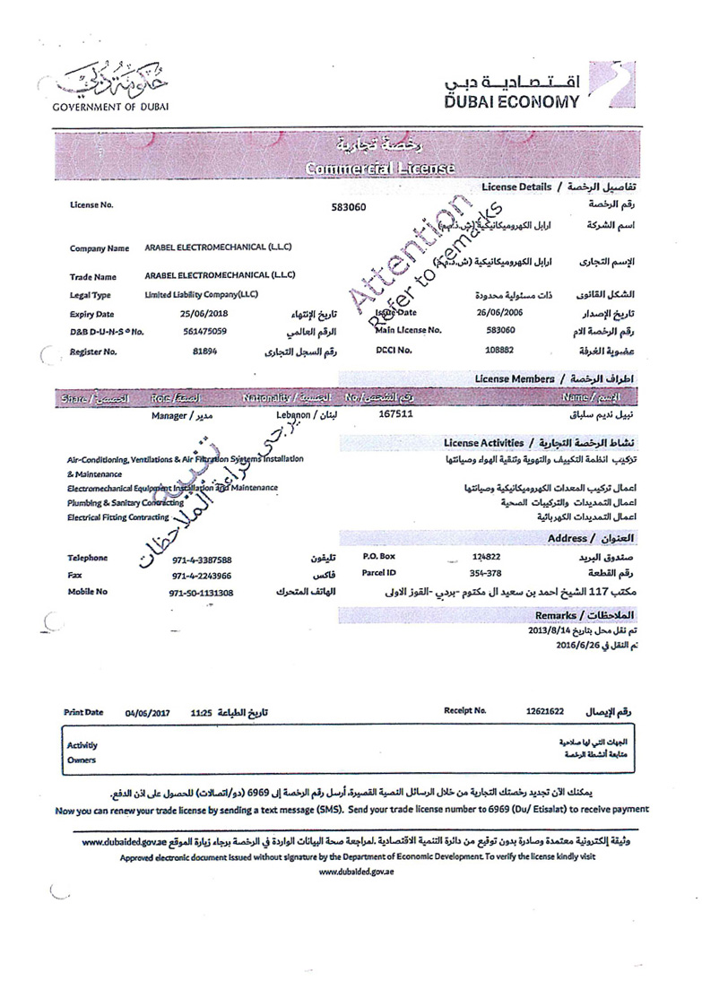 Dubai Trade License